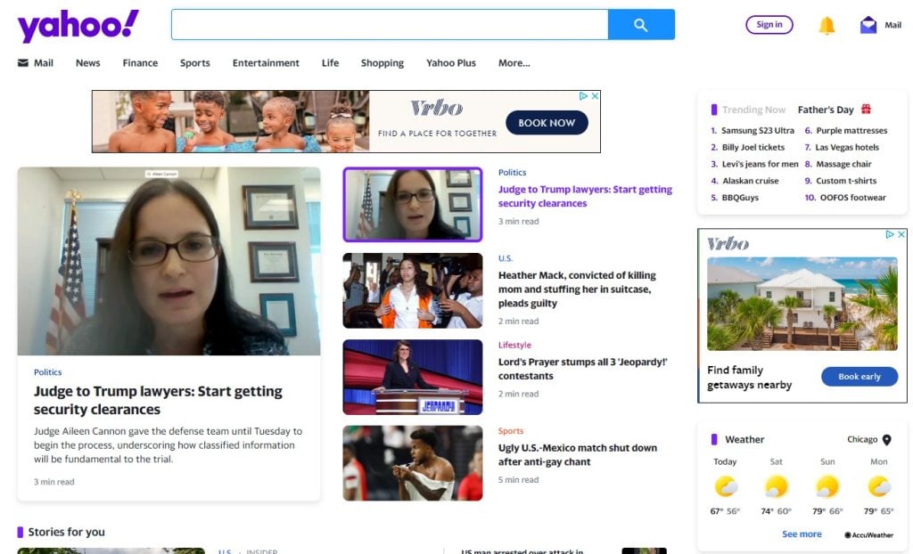 محرك البحث Yahoo!
