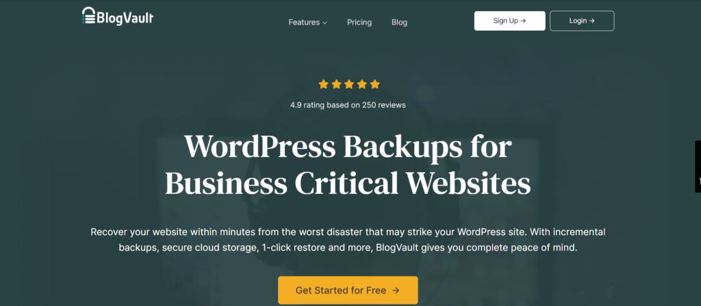 BlogVault - إضافات النّسخ الإحتياطي لـ WordPress
