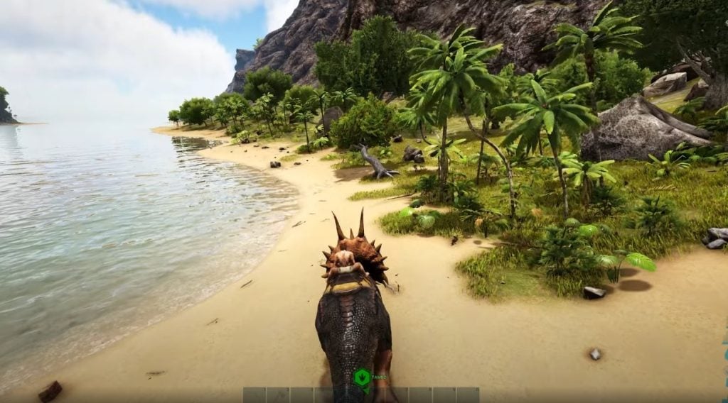 ركوب الديناصور الأول الخاص بك في ARK: Survival Evolved