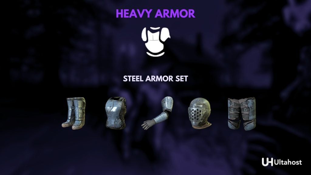 Conjunto de Armadura de Aço em 7d2d