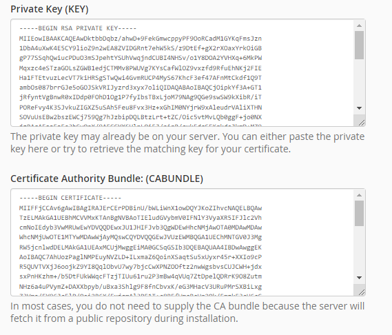 installing Certificate