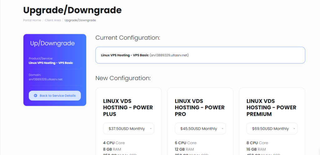 upgrade SunServer page