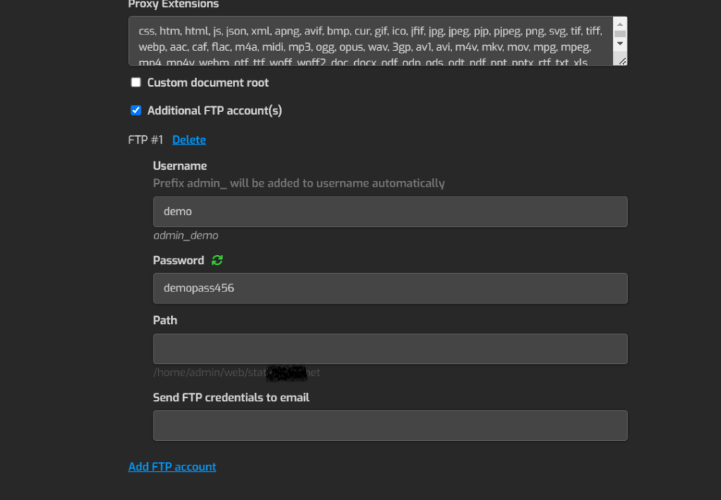 hestia ftp