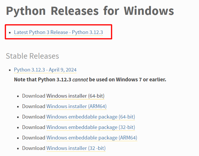 Installing Python