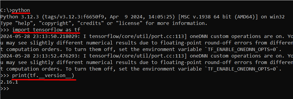Verify TensorFlow Installation