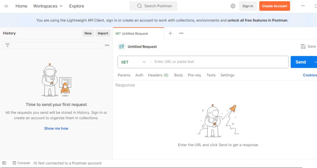postman dashboard