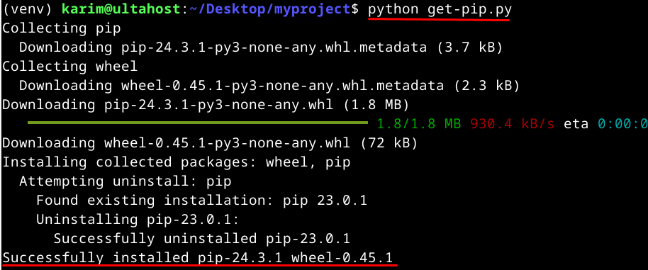 oython get pip