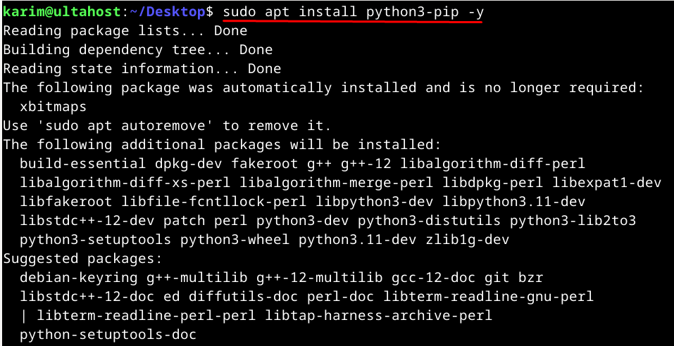 install python