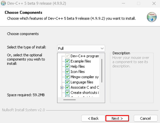 install dev C++