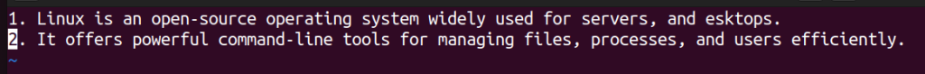 command line 