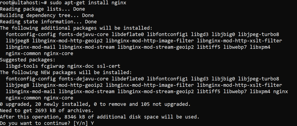 install nginx