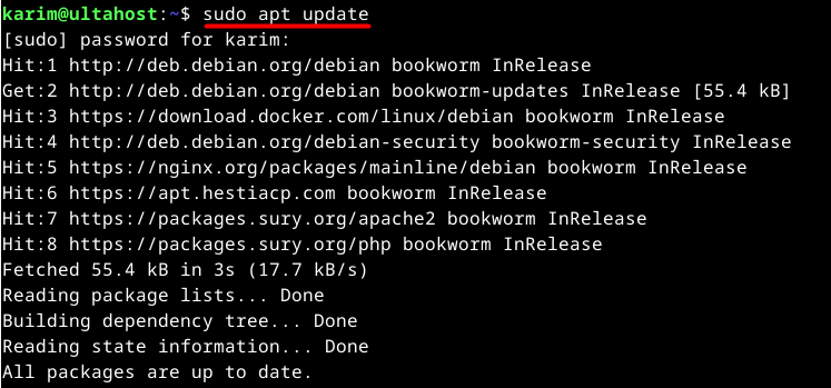 debian update